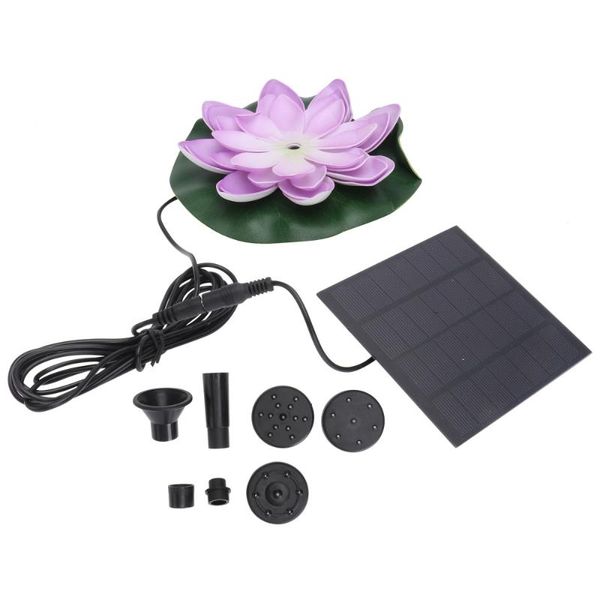 

garden decorations 1 set landscaping lotus fountain outdoor pond floating solar