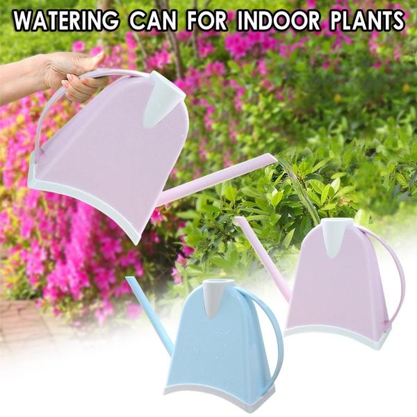 

40# fashion plastic candy color 1.3l multi potted balcony office mini long spout watering pot garden plant care tools equipments