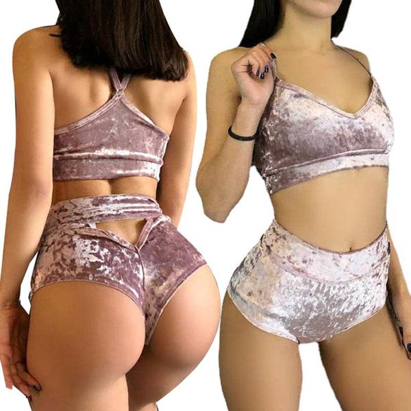 

women's leggings sports dance slim fit velvet yoga casual running bra shorts 2 piece set stretchy black workout deportivas mujer cloth