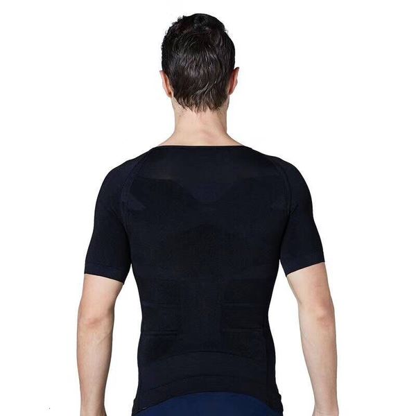 

men's t-shirt compression body building for men summer slim dry quick under shirt, White;black