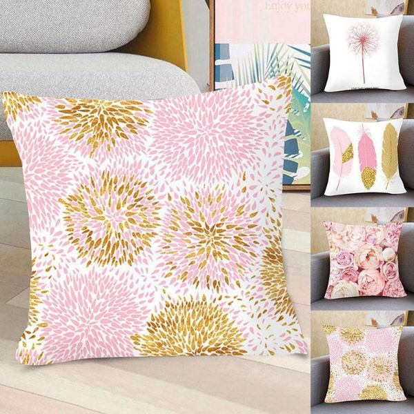 

pillow case flower pattern decorative cushions pillowcase polyester cover cushion decoration sofa throw printing r7g9