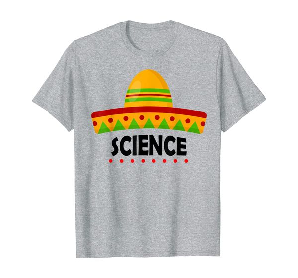 

science teacher sombrero fiesta mexican party cinco de mayo t-shirt, White;black
