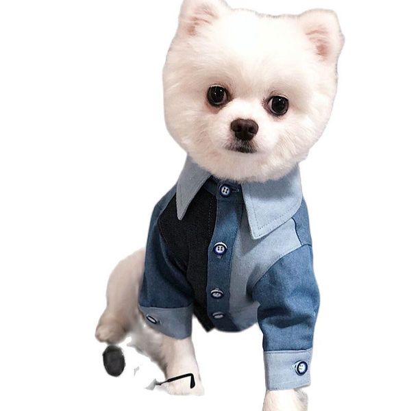 

dog apparel summer denim clothes puppy jeans jacket outfits cat