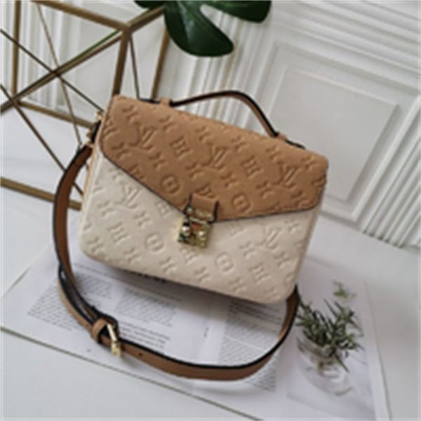 

women luxury m40780 champagne colorblock embossed embossed messenger bag brand handbags iconic bags handles shoulder bags totes cross de, Red;black