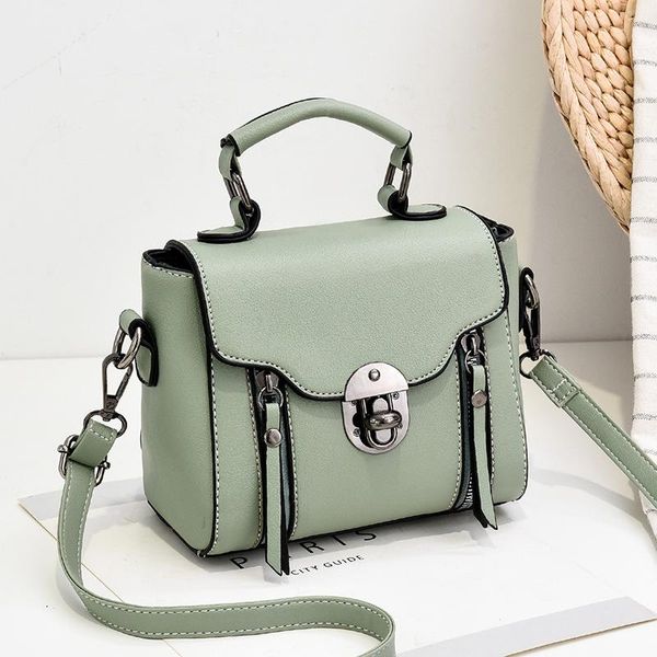 

design handbags ladies shoulder women pu leather zip lock small chains flap bags
