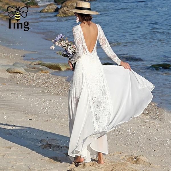 

tingfly vintage women bohemian white lace long dress open back backless maxi boho summer casual vestidos zaful chic dresses, Black;gray