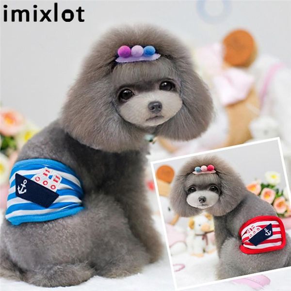 

dog apparel imixlot boat strips pattern physiological strap tighten sanitary belt cartoon male pet supplies