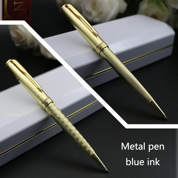 

promote office pen learning supplies luxury ballpoint blue ink pens, Blue;orange