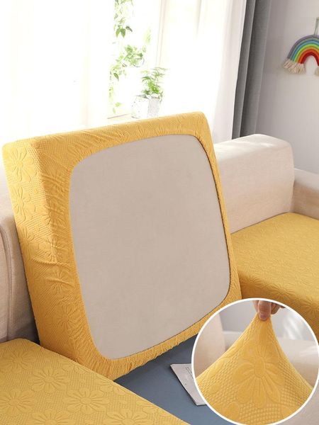 

chair covers elastic sofa seat cushion cover half design backrest slipcover solid color furniture protector