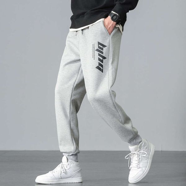 

casual pants autumn and winter guard loose trend, Black