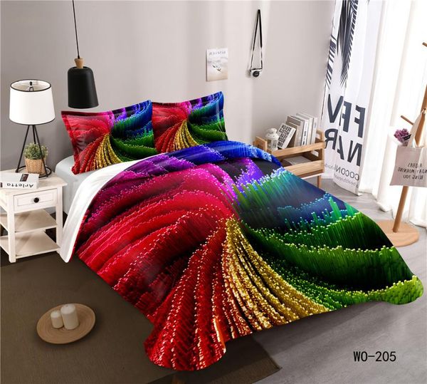 

bedding sets fantasy colors duvet cover set quilt pillowcases king size comforter  3pcs home textile polyester