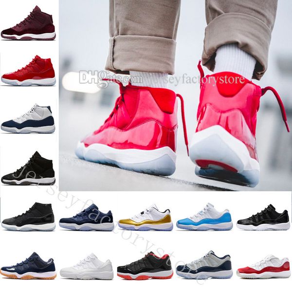 

new 11 xi space jam 11s black sneakers basketball shoes men women with number \