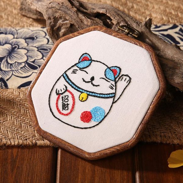 

other arts and crafts cute chinese pet fortune cat diy cloth european embroidery. the that solicits wealth, seller presents embroider to str