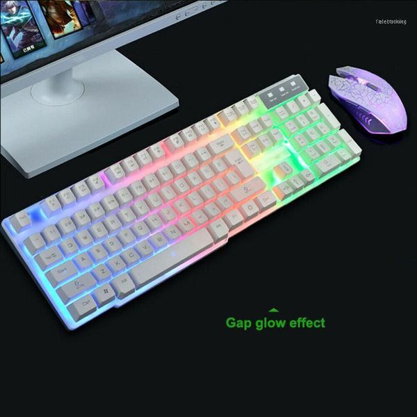 

wired gaming mechanical keyboard backlit mouse set for pc lapcomputer colorful backlight11
