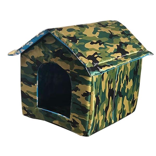 

cat beds & furniture outdoor pet house waterproof canvas weatherproof dog kennel foldable shelter for pets sleeping nest richly