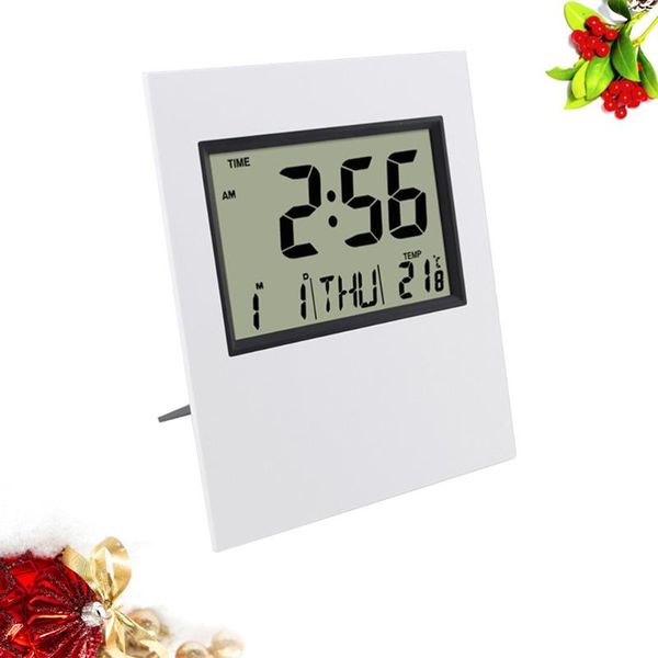 

other clocks & accessories multipurpose digital clock household deskhanging ultrathin electronic calendar without battery (white)