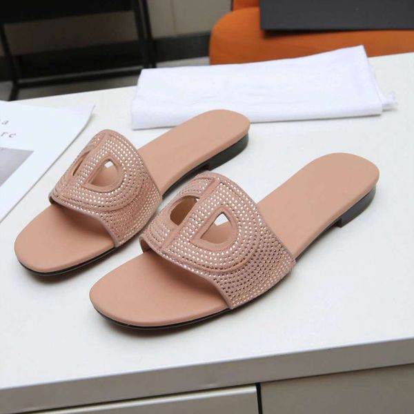 

luxury sequins women summer slippers flat heel open toe soft real leather beach slides sandal casual flip flops, Black