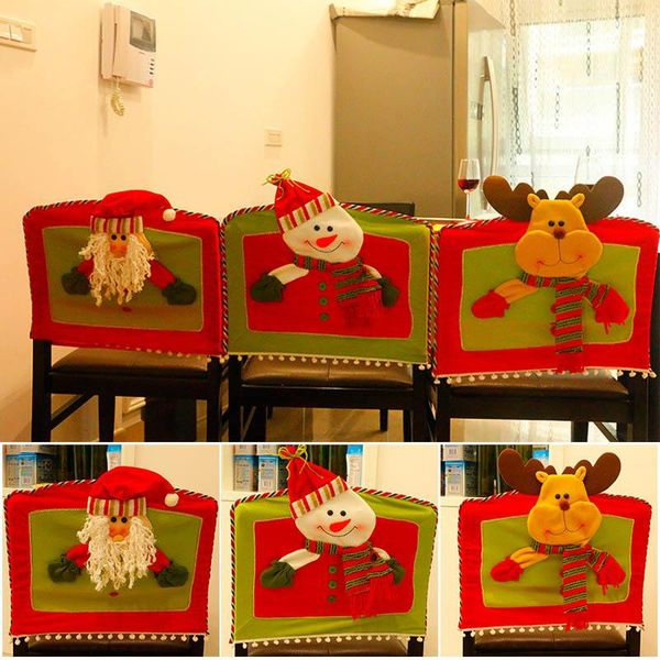 

thy- christmas decoration santa claus stereo chair cover table party covers