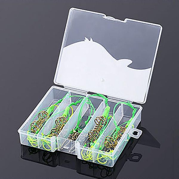 

pcs/set fishing explosion hook feeder bomb proof hanging fish bait packing combination with plastic box x hooks