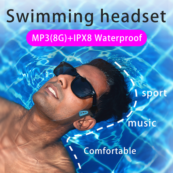 

wireless bluetooth 5.0 earphones outdoor bone conduction headset swimming painless and waterproof suitable for xiaomi huawei