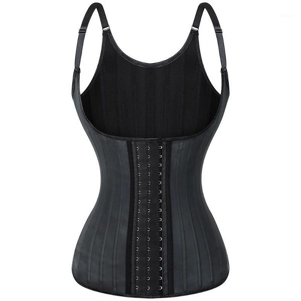 

bustiers & corsets latex vest waist trainer corset body shaper 25 steel bones shapewear colombian girdles belly slimming sheath modeling str, Black;white