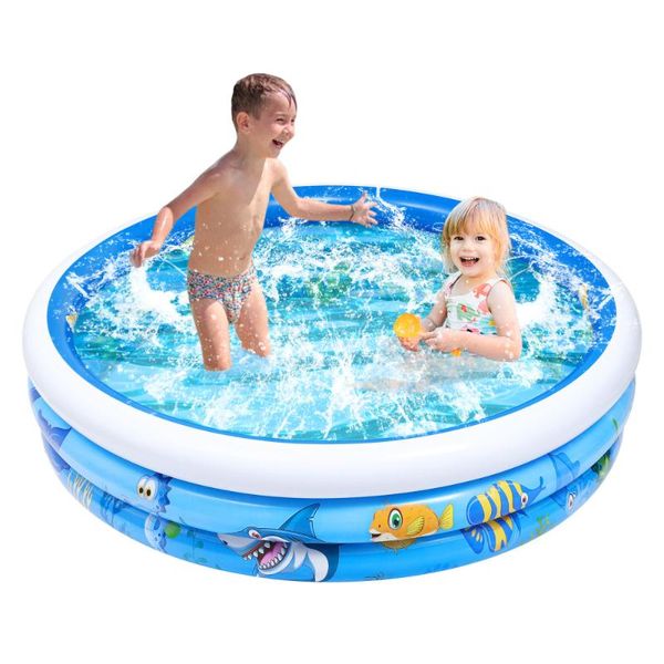 

life vest & buoy toyvian inflatable swimming pool portable round shape kiddie paddling lounge for toddlers (150x35c