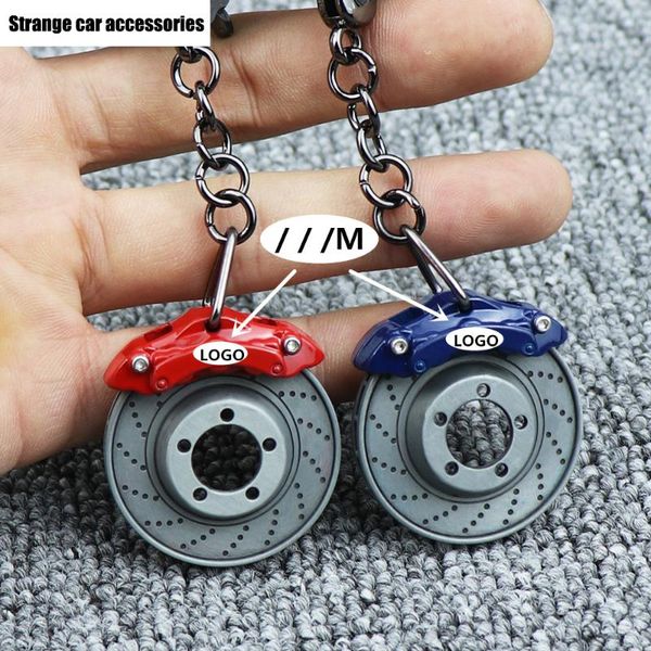 

keychains 3d car styling power brake disc emblem keychain key chain rings for m x1 x3 x4 x5 x6 x7 e46 e90 f20 e60 e39 accessories, Silver