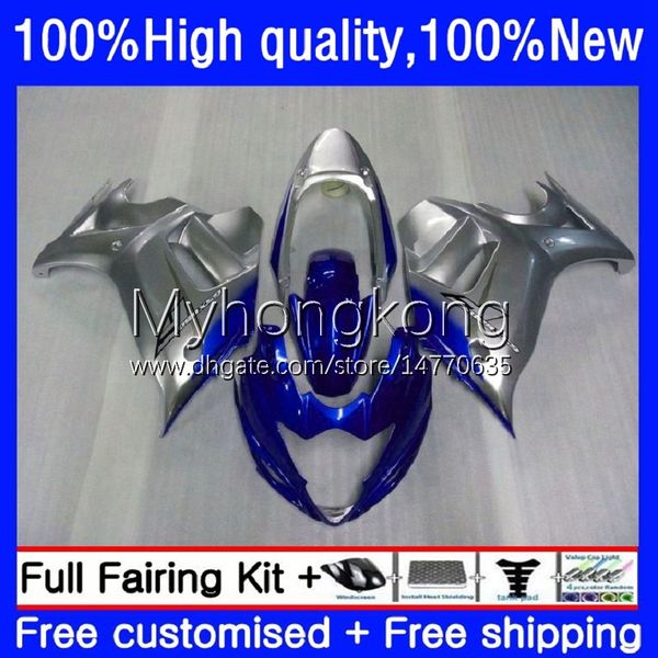 OEM Blue Silvery Body for Suzuki Katana GSX 650F GSXF 650 GSXF650 08-14 29No.135 GSXF-650 2009 2010 2011 2012 2013 2014 GSX650F GSX-650F 08 09 10 11 12 13 14 Kit de justo