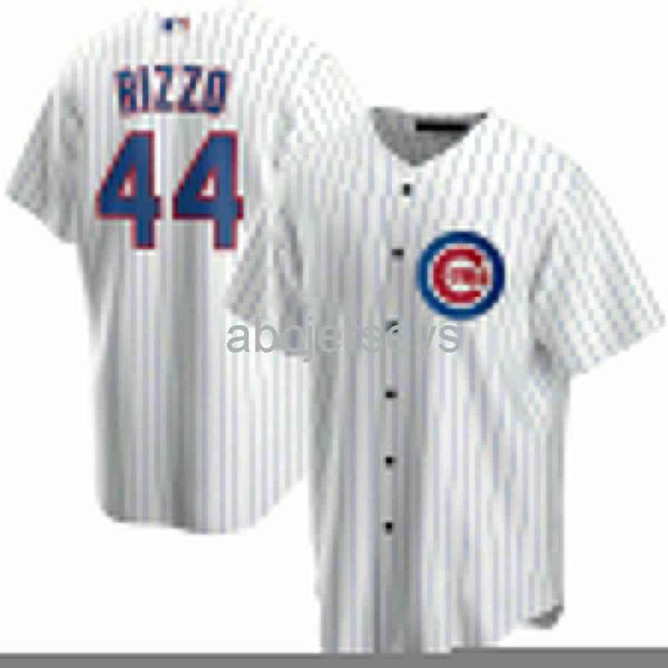 Maglia da baseball bianca personalizzata Anthony Rizzo # 44 XS-6XL