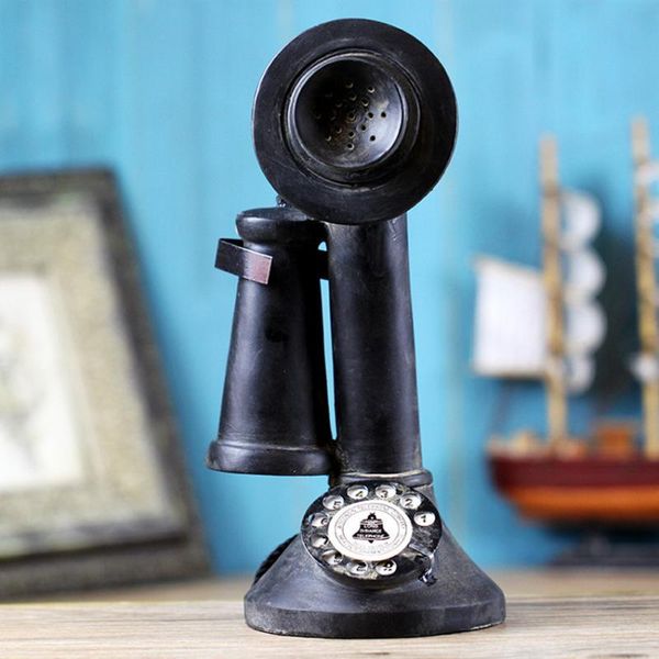 

decorative objects & figurines vintage bar coffee home decoration craft artist model retro telephone camera pography props resin christmas o