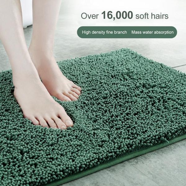

bedroom entrance fine chenille absorbent floor mat door bathtub bathroom non-slip machine washable carpets