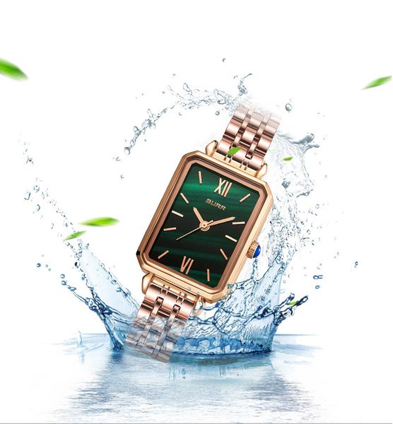

designer small green watch good things selected wholesale niche square waterproof watch women diamond watches, Silver