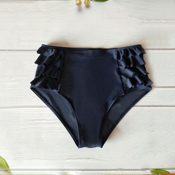 

fashion womens high waist swim bottom criss cross cutout bikini swimsuit briefs tankini shorts stroje kapielowe dams two-piece suits
