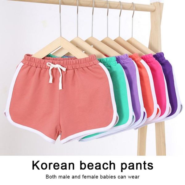 

shorts girls summer beach sports running athletic cotton kids baby workout and fashion clothes, Black