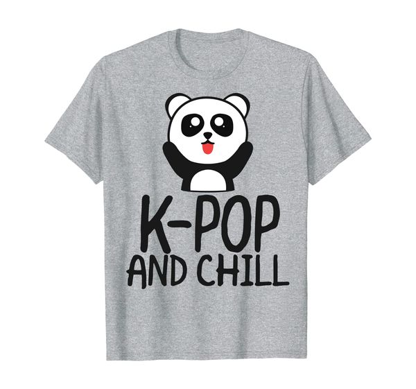 

K-Pop And Chill with Excited Panda Cute Kawaii T-Shirt, Mainly pictures