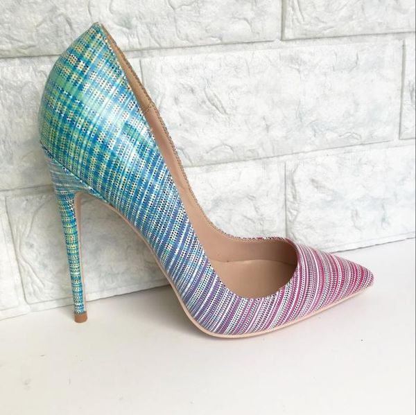 

european and american high heeled shoes 12cm fine with sharp goddess girl super heels large single shoe dress, Black