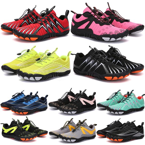 

fingers sports fashionfive 2023 outdoor seasons four shoes mountaineering net extreme simple running, cycling, hiking, green pink black rock