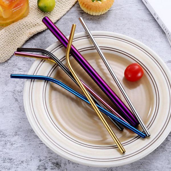 

drinking straws eco-friendly reusable straw 304 stainless steel metal for 30 oz mugs wholesale party accessories