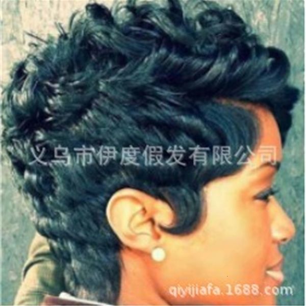 

short black women's small curly wig cover, Black;brown