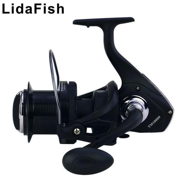 

lidafish brand long casting wheel large gaplesstm metal head full rocker arm wire cup spinning fishing reel baitcasting reels