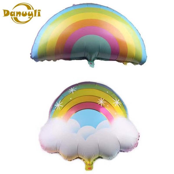

party decoration large cartoon macaron beautiful rainbow balloon neon wedding birthday supplies children's toys