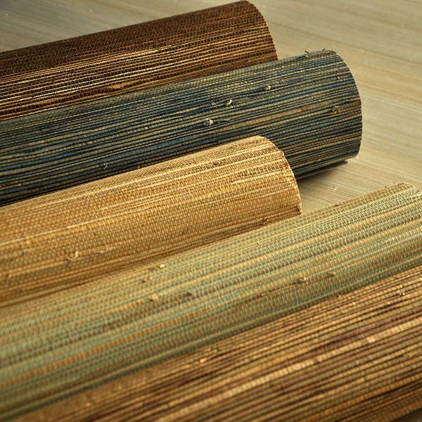 

grasscloth wallpaper natural fabric wallcovering wallpapers