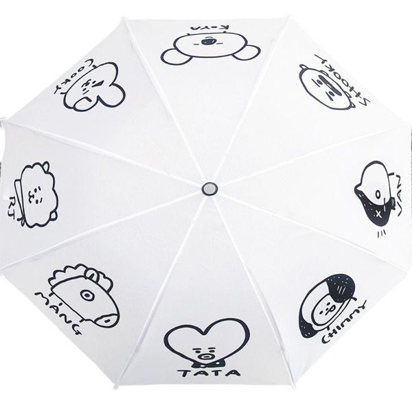 

umbrellas fashion umbrella kpop star same style cartoon cute gifts fans girls sun rain for bangtan boys