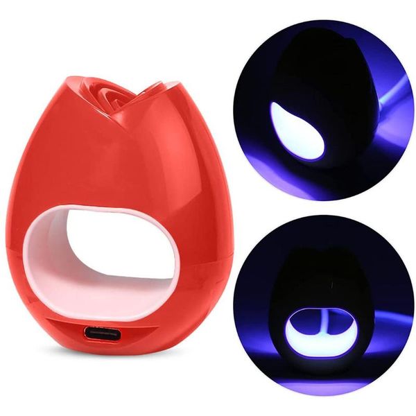 

nail dryers mini uv led lamp 16w dryer machine rose usb curing for single finger quick-drying gel nails polish