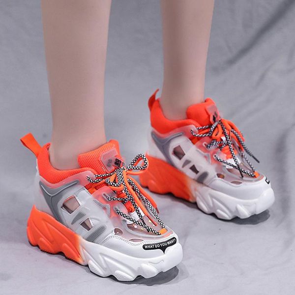 

sandals vogue women chunky platform summer fashion cut out wedge gladiator mix color thick sole casual shoes woman, Black