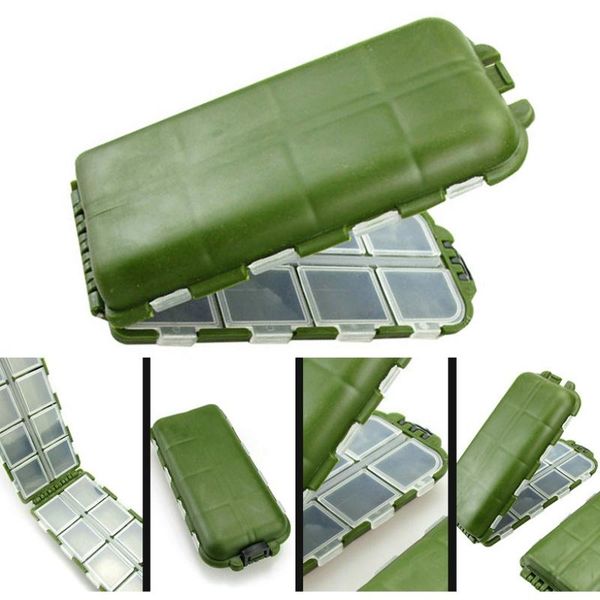 

compartments storage case box fishing lure spoon hook bait tackle plastic small square fishhook accessory accessories