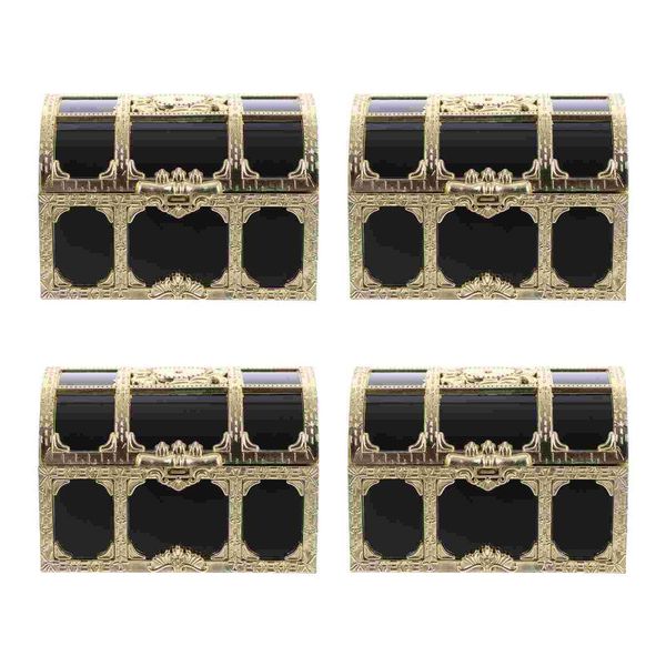 

gift wrap 12pcs novelty coin storage box plastic pirate chest stylish party props