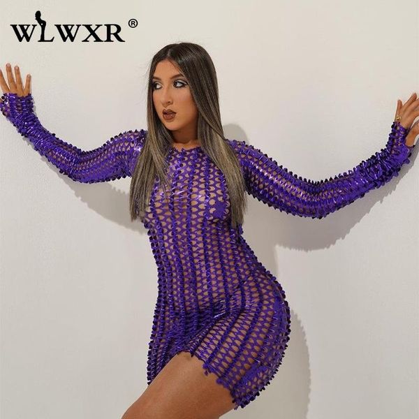 

casual dresses wlwxr long sleeve hollow out dress women bodycon wrap mini skinny ladies streetwear solid sheath pencil slim o neck, Black;gray