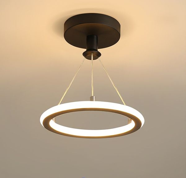 Lampadari moderni a LED luci Lampade per soggiorno Camera da letto Corridoio Illuminazione ad anello per interni Apparecchio per montaggio a soffitto Lustro