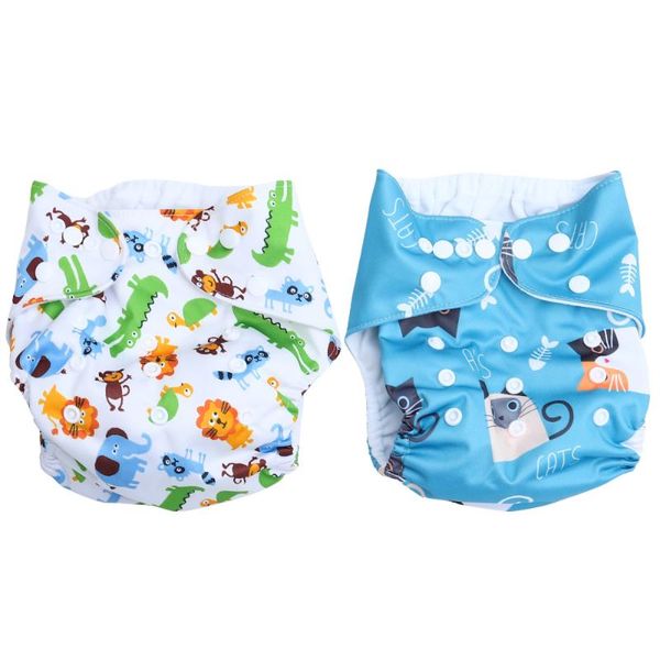 

cloth diapers 2pcs baby potty training pants washable diaper leak-proof nappy